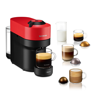 Krups Nespresso Vertuo Pop, red - Capsule coffee machine