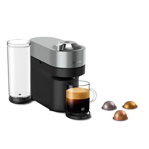 Krups Nespresso Vertuo Pop+, titan - Capsule coffee machine