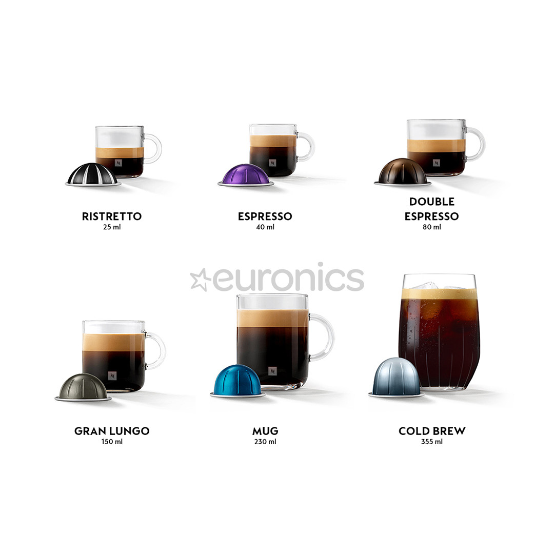 Krups Nespresso Vertuo Pop+, titan - Capsule coffee machine