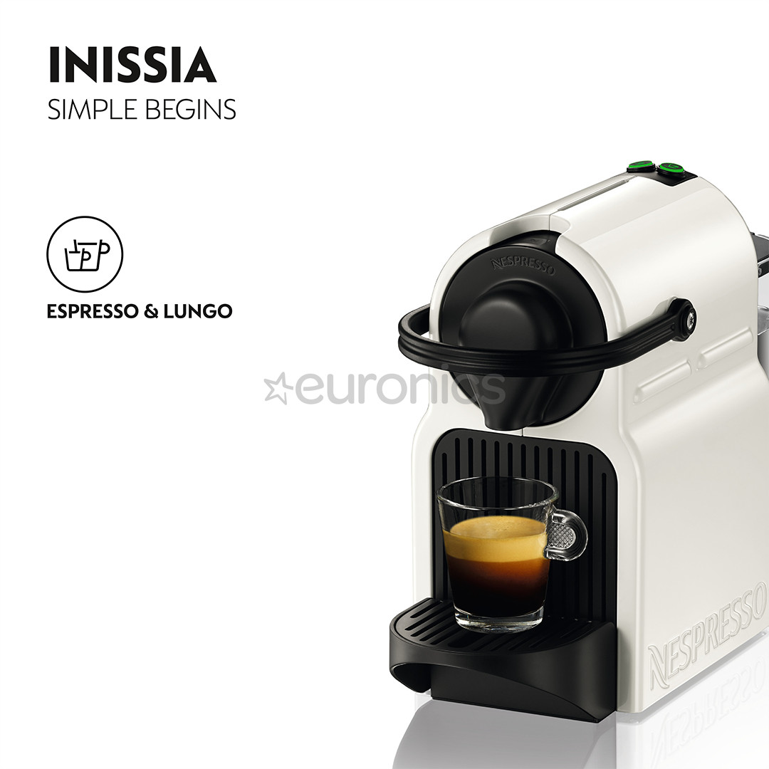 Krups Nespresso Inissia, white - Capsule coffee machine