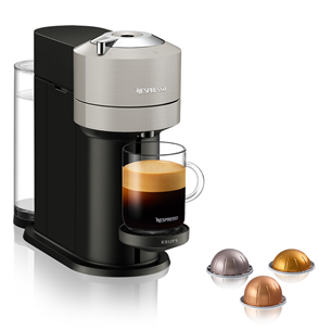 Krups Nespresso Vertuo Next, grey - Capsule coffee machine
