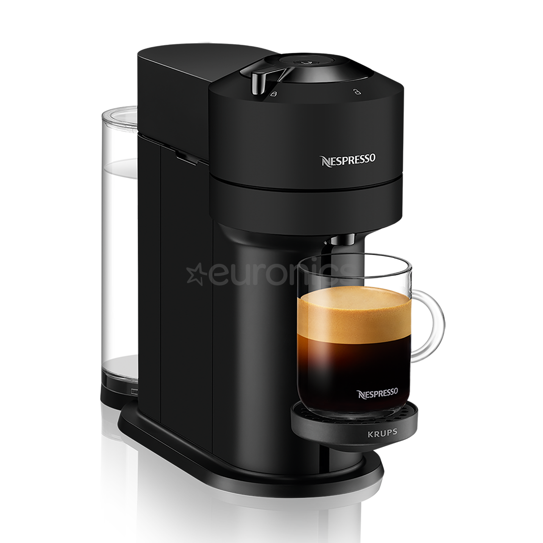 Krups Nespresso Vertuo Next, matt black - Capsule coffee machine