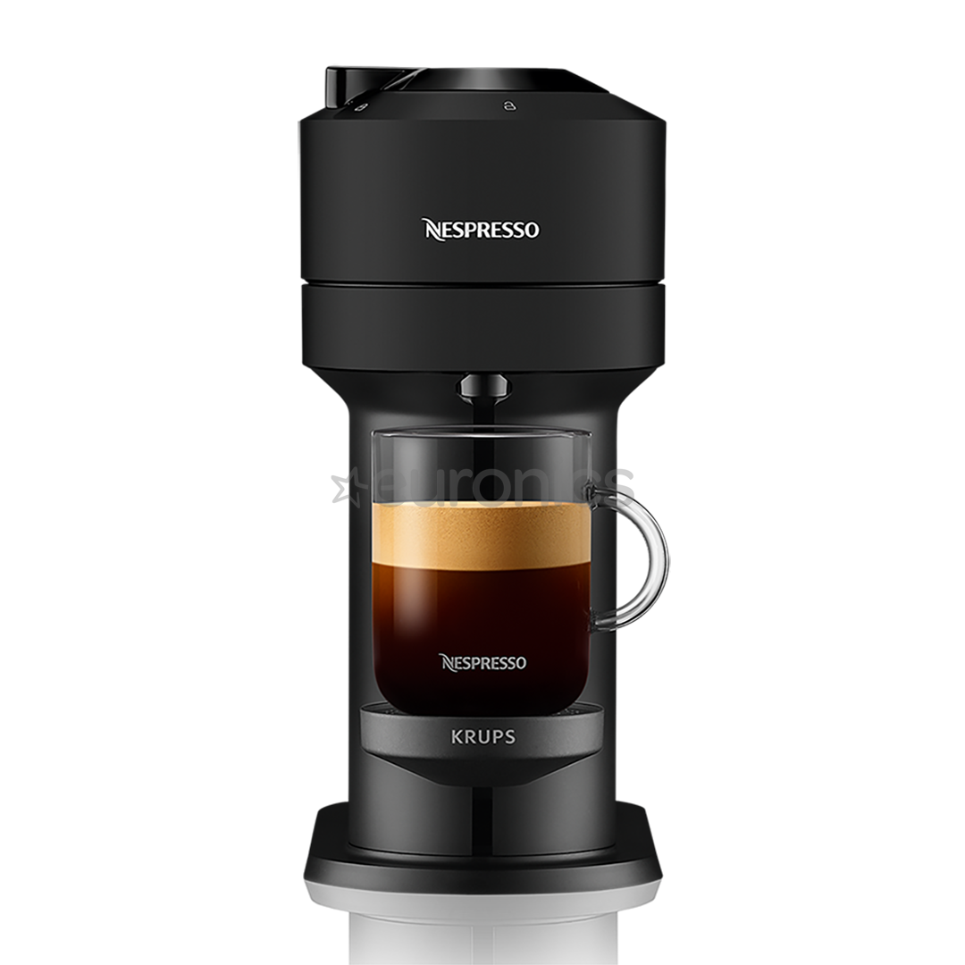 Krups Nespresso Vertuo Next, matt black - Capsule coffee machine
