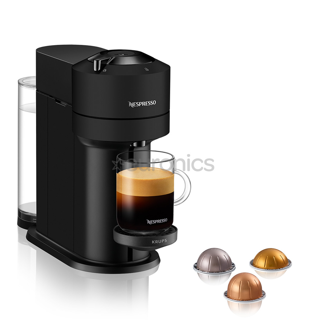 Krups Nespresso Vertuo Next, mattmust - Kapselkohvimasin