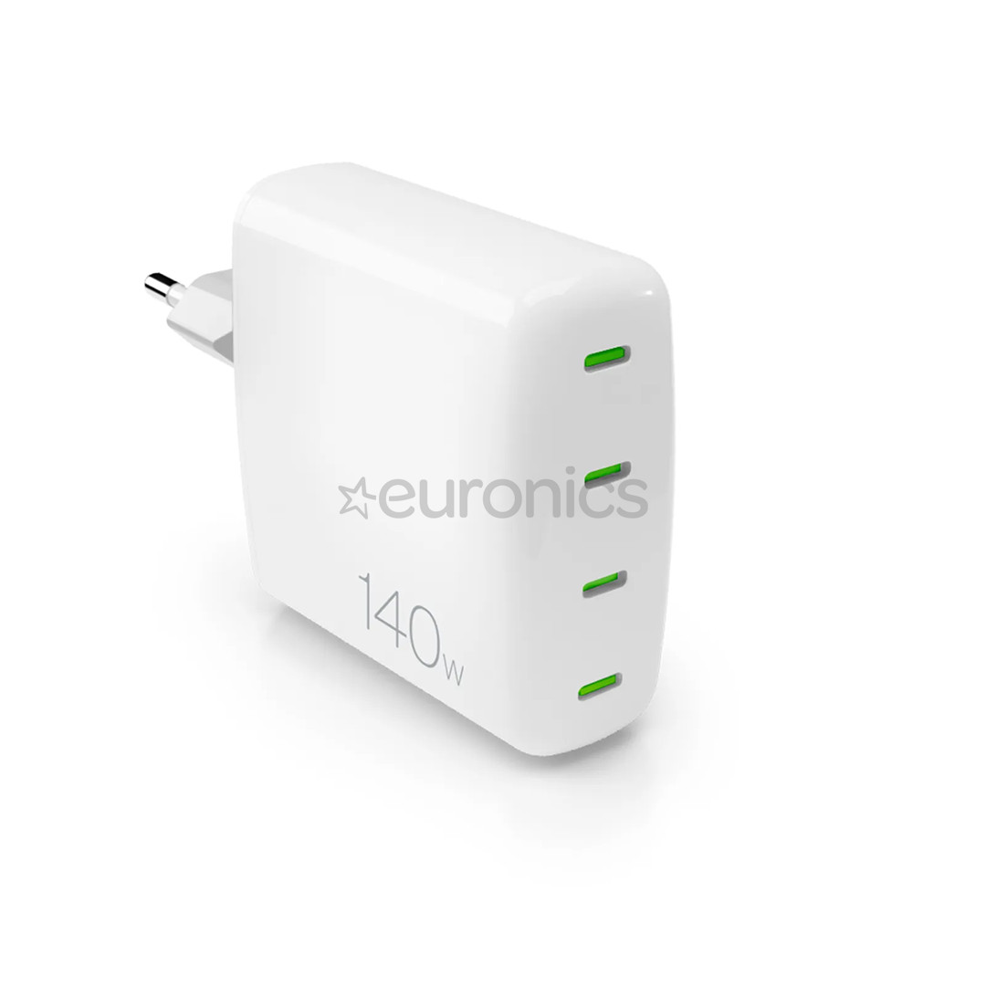 Puro MiniPro Gan Wall Charger, 140 W, white - Charger