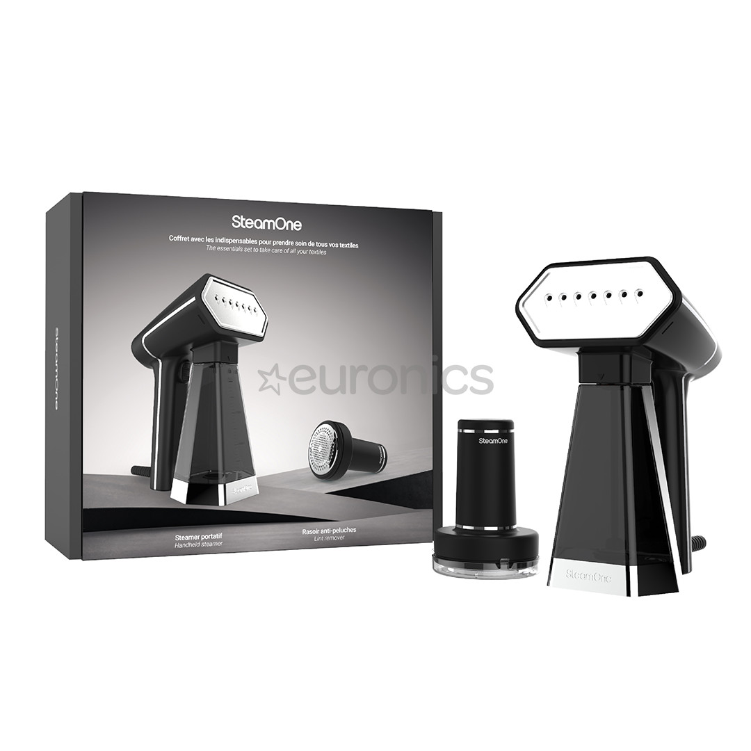 SteamOne, черный - Ручной отпариватель + устройство для удаления катышков
