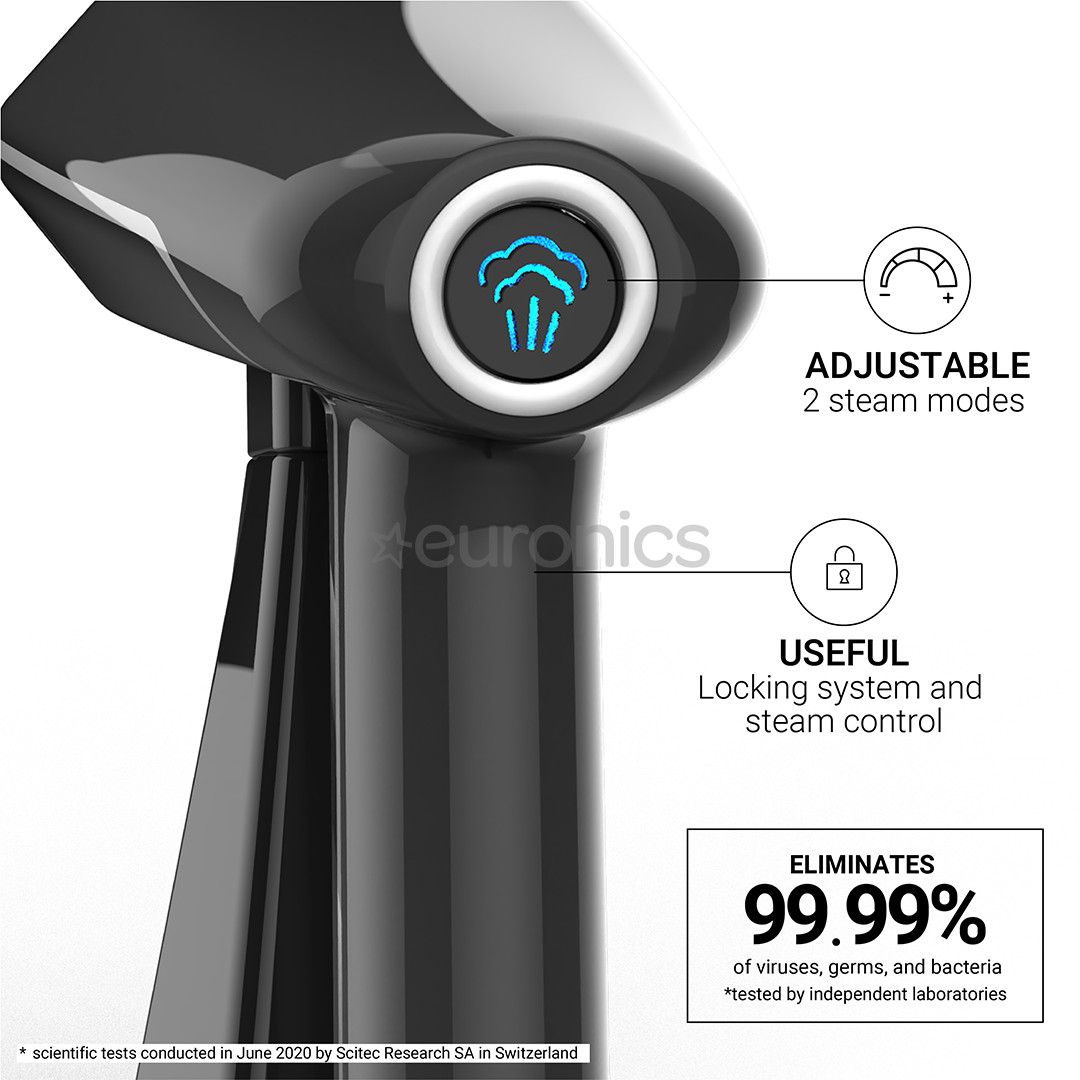 SteamOne, черный - Ручной отпариватель + устройство для удаления катышков