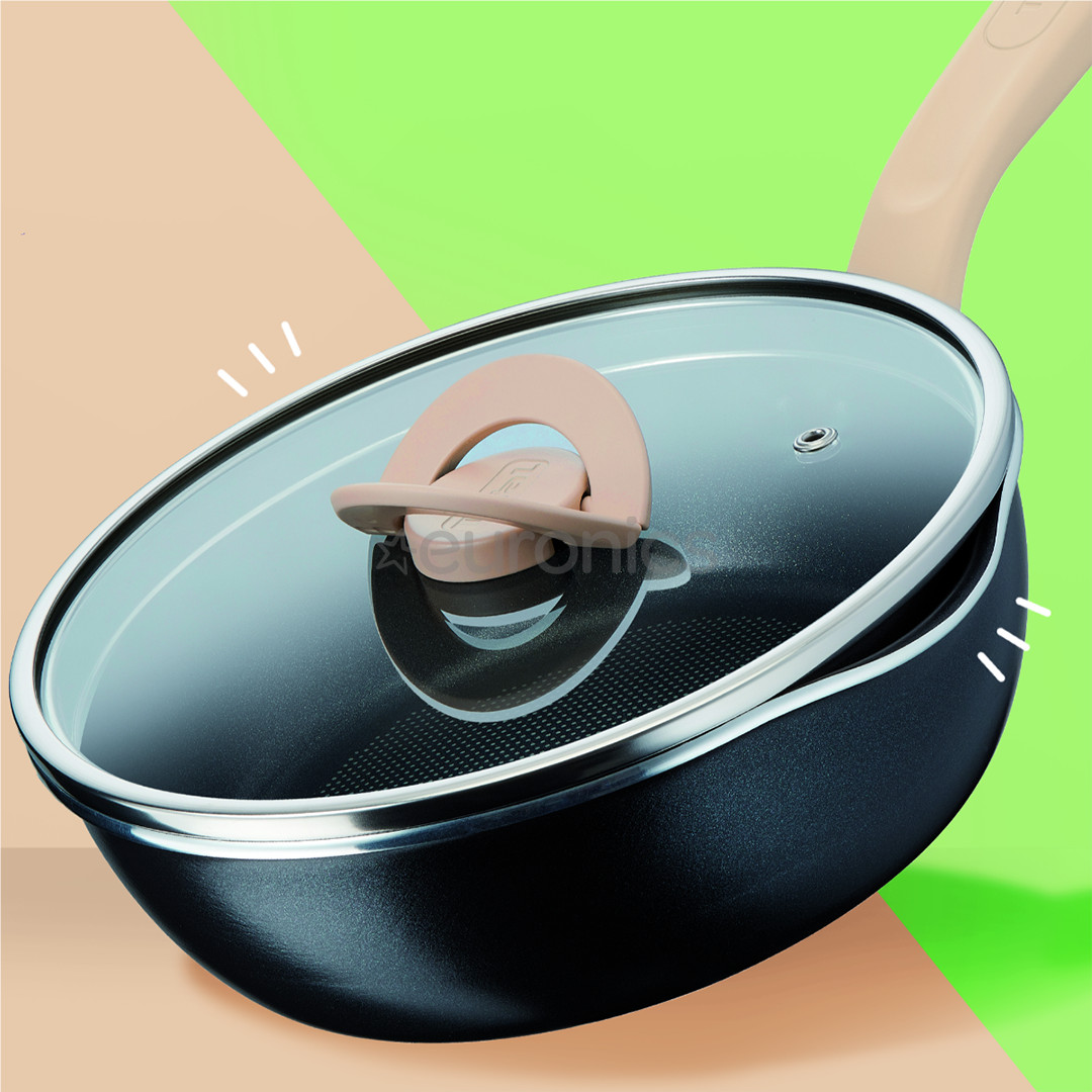 Tefal One pick pot pan, 24 cm, must - Sügav praepann
