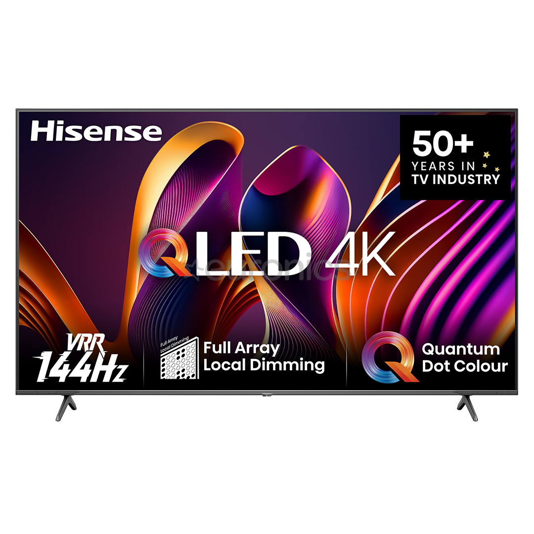Hisense E7NQ PRO, 65'', 4K UHD, QLED, черный - Телевизор