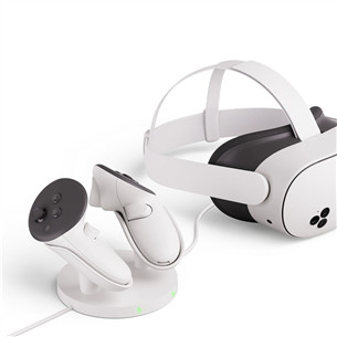 Meta Quest Compact Charging Dock, Quest 3/3S, valge - VR peakomplekti tarvik
