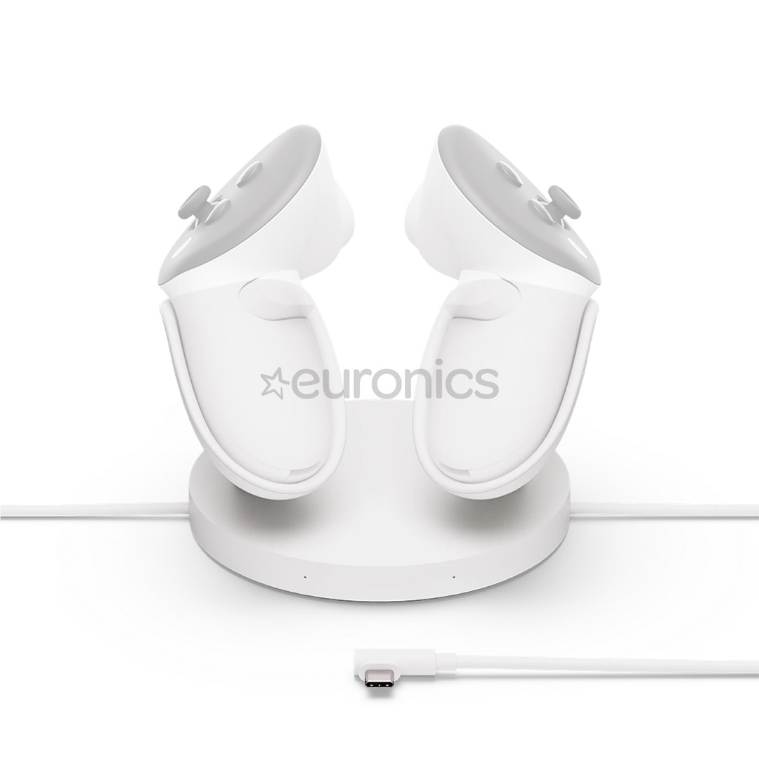 Meta Quest Compact Charging Dock, Quest 3/3S, valge - VR peakomplekti tarvik