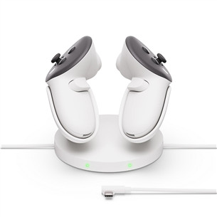Meta Quest Compact Charging Dock, Quest 3/3S, valge - VR peakomplekti tarvik