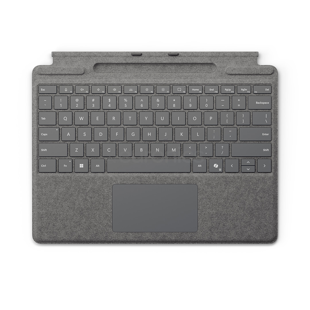 Microsoft Surface Pro 11 Keyboard, ENG, plaatina - Klaviatuur