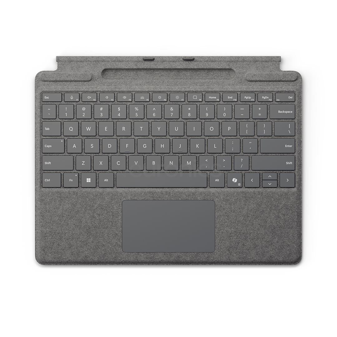 Microsoft Surface Pro 11 Keyboard, ENG, plaatina - Klaviatuur