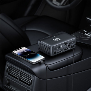 Baseus Super Energy 4-in-1 Jump Starter, 6000 mAh, 600 A, must - Akupank