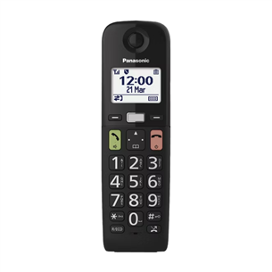 Panasonic TGU110, must - Juhtmevaba telefon