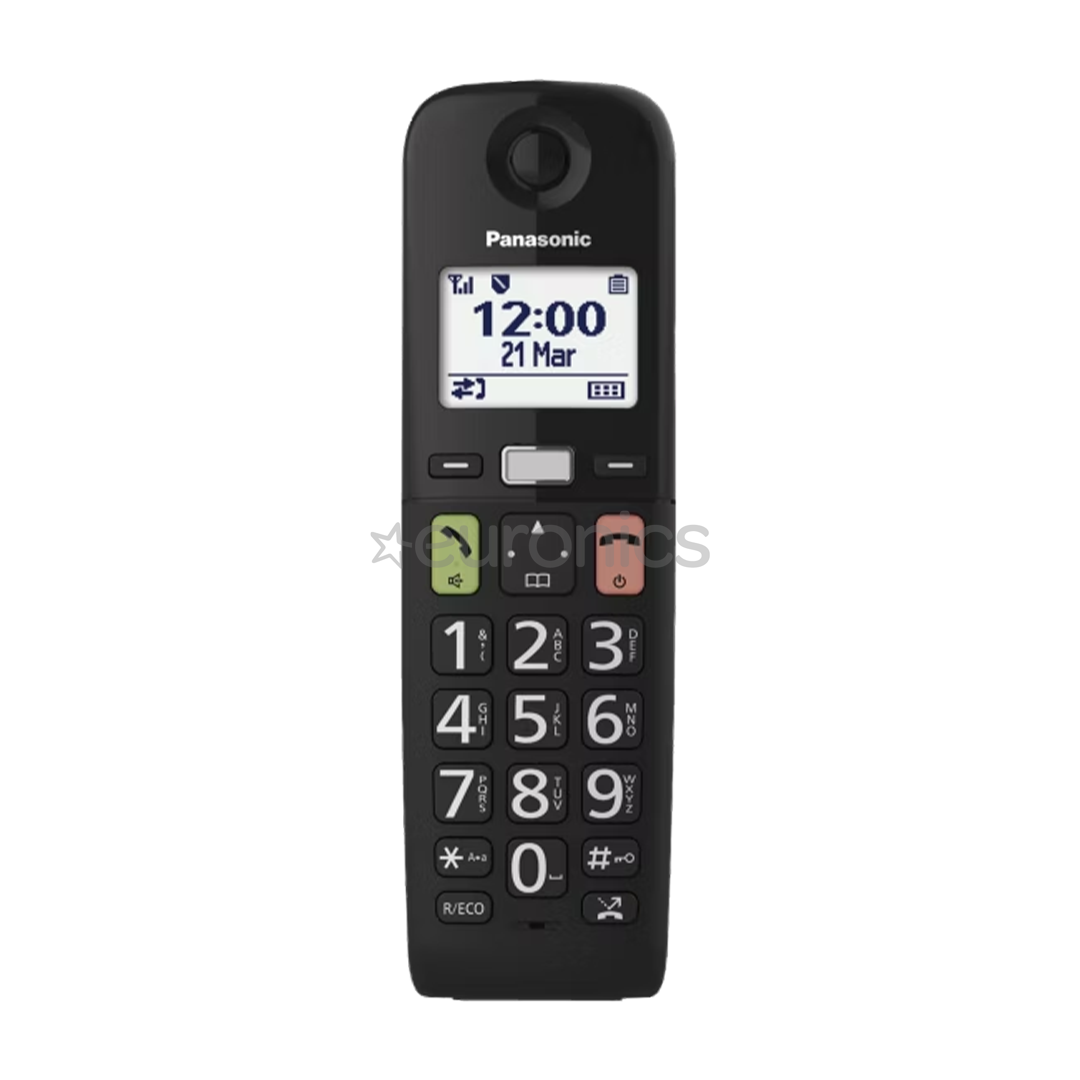 Panasonic TGU110, must - Juhtmevaba telefon