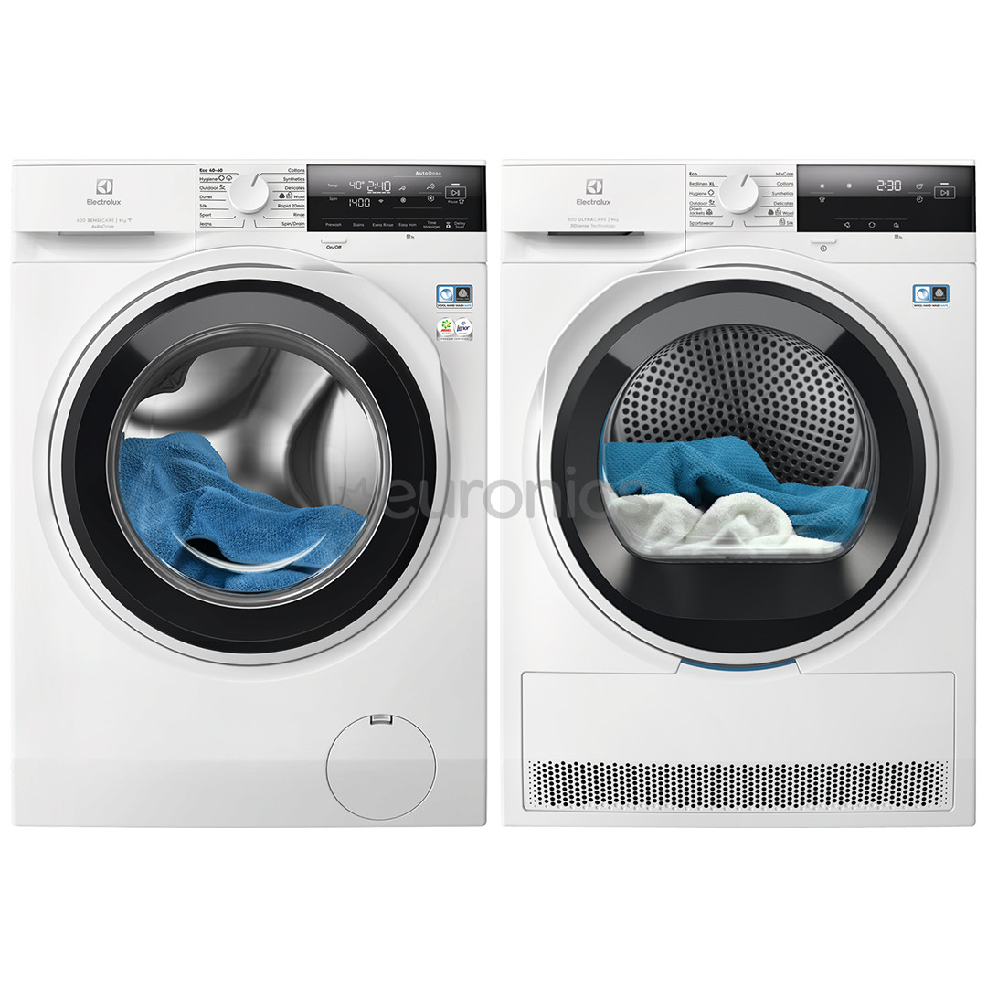 Electrolux, 9 kg + 9 kg - Pesumasin + pesukuivati