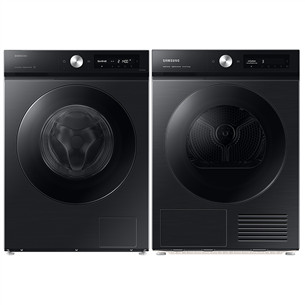Samsung, 11 кг + 9 кг, черный - Стиральная машина + сушильная машина
