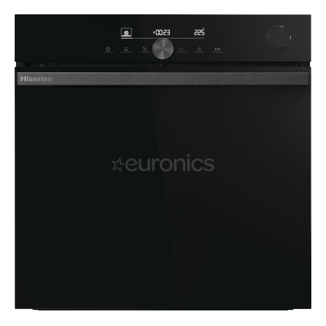 Hisense, 77 L, pyrolytic cleaning, black - Built-in oven
