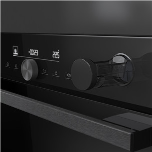 Hisense, 77 L, pyrolytic cleaning, black - Built-in oven