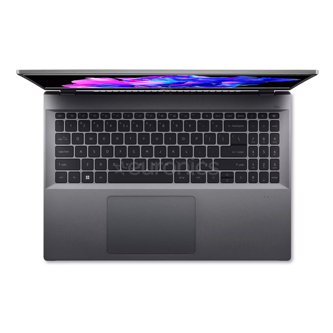 Acer Swift Go 16 OLED, 16'', 3.2K, OLED, 120 Hz, Ultra 7, 32 GB, 1 TB, US, hall - Sülearvuti