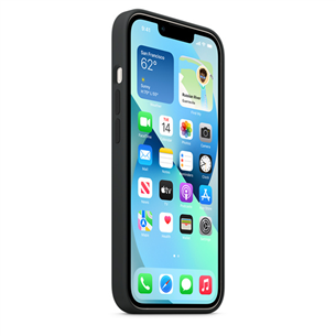 Apple Silicone Case with MagSafe, iPhone 13, must - Ümbris