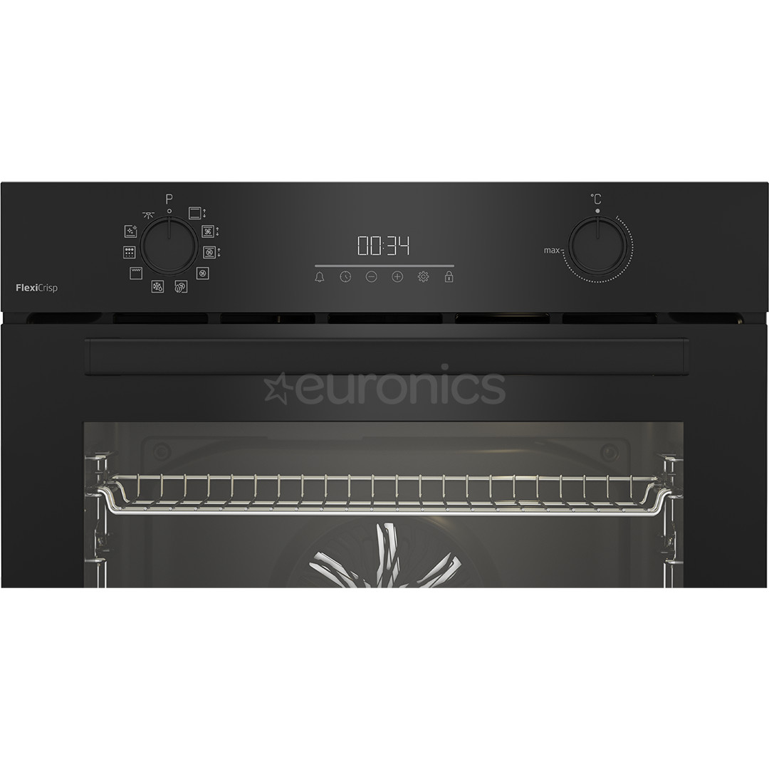 Beko, 72 л, пиролитическая очистка, черный - Интегрируемый духовой шкаф