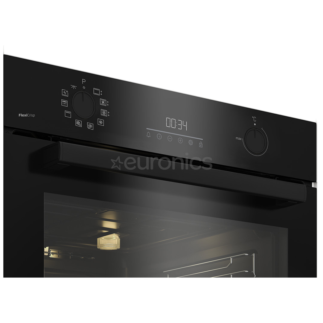 Beko, 72 л, пиролитическая очистка, черный - Интегрируемый духовой шкаф