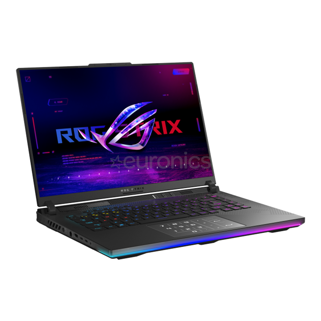 Asus ROG Strix Scar 16, 16'', 2.5K, Mini LED, 240 Hz, i9, 32 GB, 2 TB, RTX 4080, ENG, must - Sülearvuti