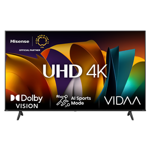 Hisense A6N, 75'', 4K UHD, LED LCD, black - TV