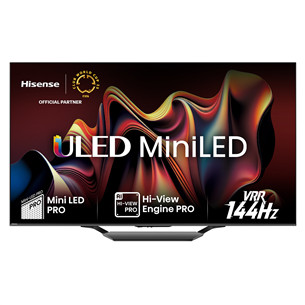 Hisense U7NQ, 65'', 4K UHD, Mini LED, must - Teler 65U7NQ