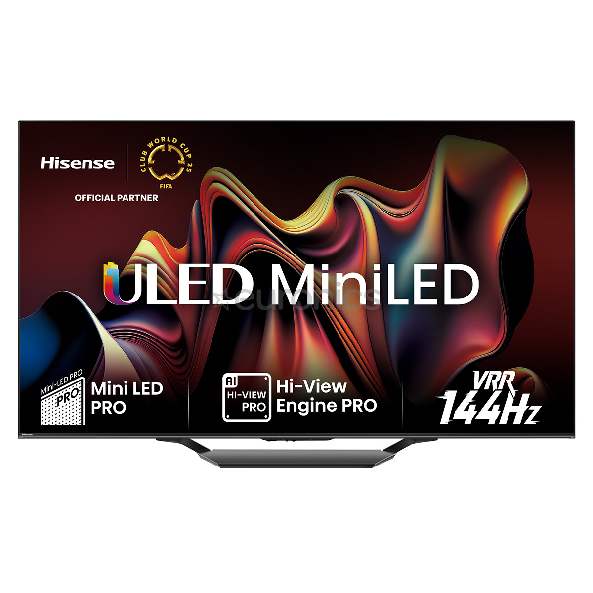 Hisense U7NQ, 75'', 4K UHD, Mini LED, black - TV