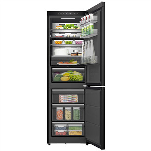 Hisense, NoFrost, 330 L, kõrgus 186 cm, must - Külmik