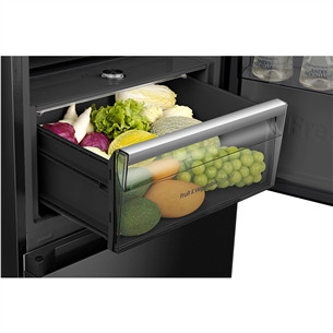 Hisense, NoFrost, 330 L, kõrgus 186 cm, must - Külmik