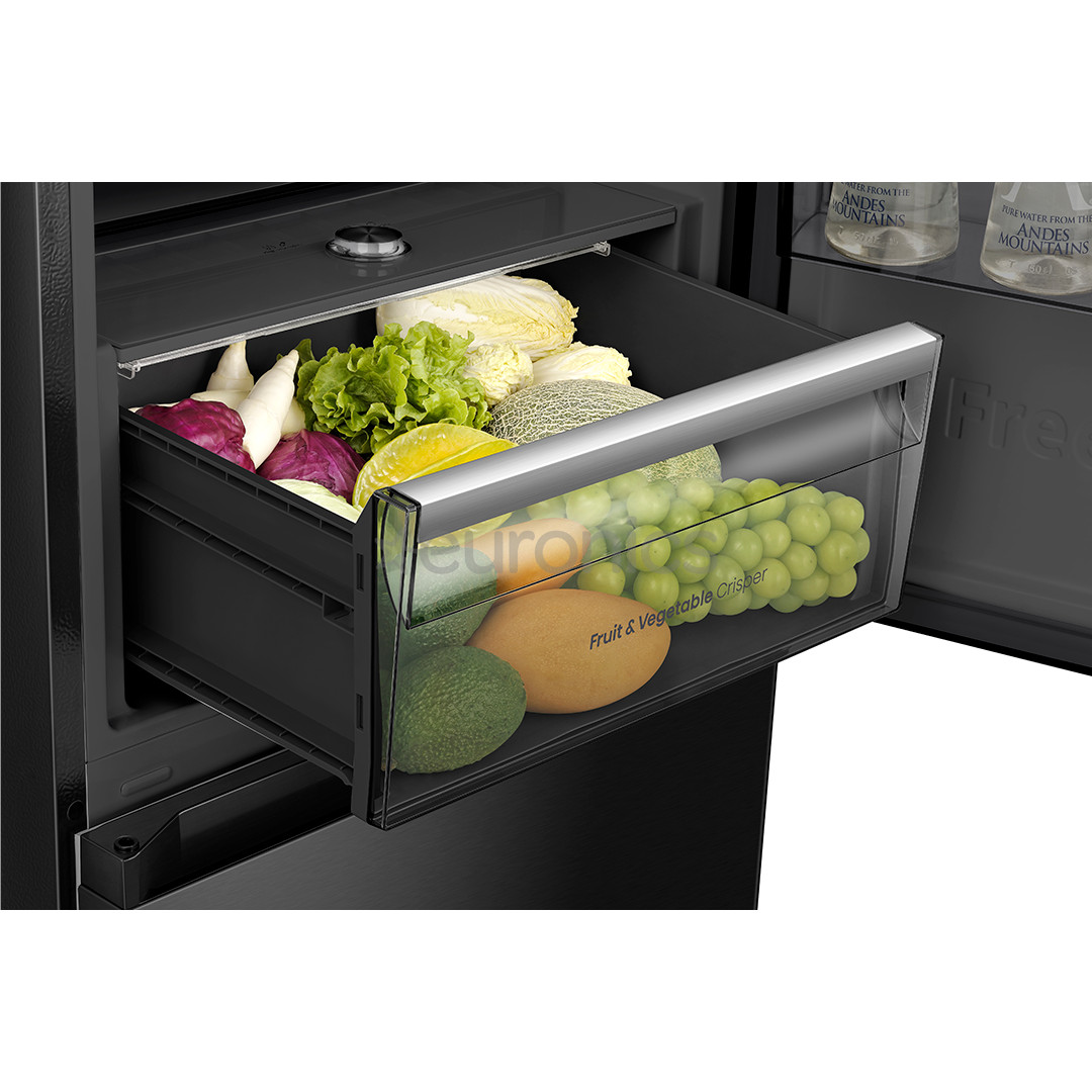 Hisense, NoFrost, 330 L, kõrgus 186 cm, must - Külmik