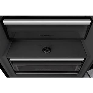 Hisense, NoFrost, 330 L, kõrgus 186 cm, must - Külmik