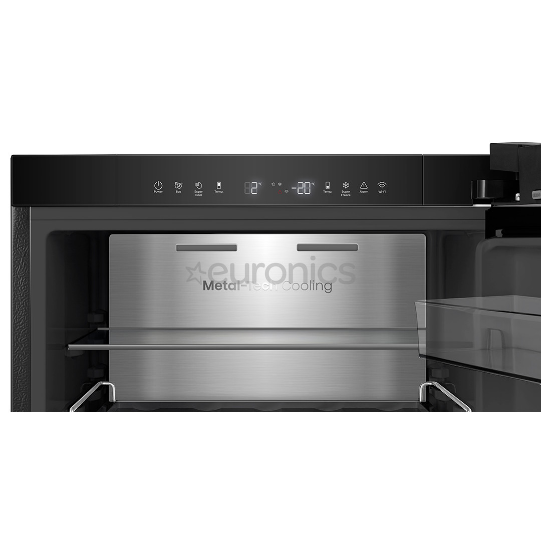 Hisense, NoFrost, 330 L, kõrgus 186 cm, must - Külmik