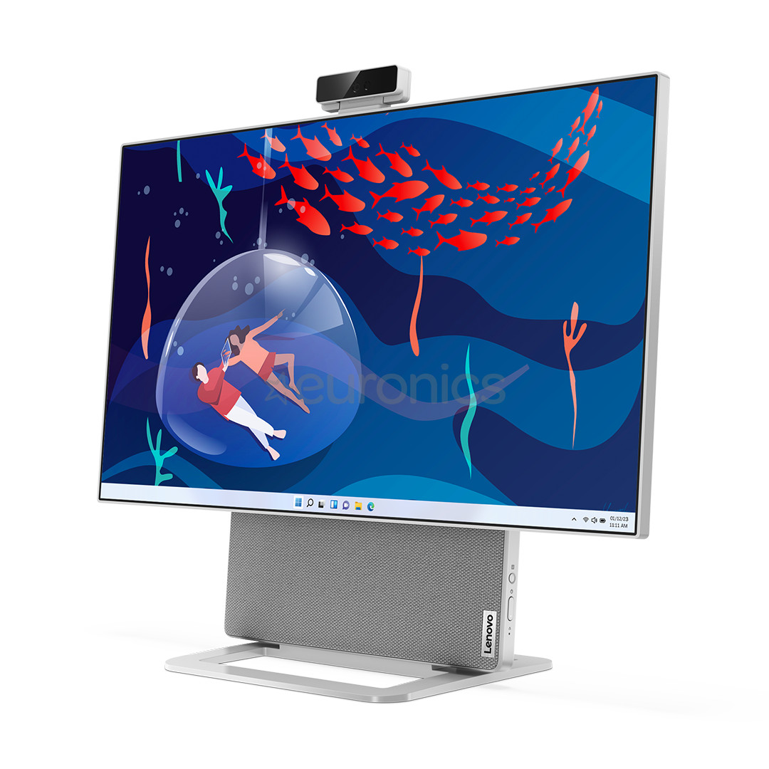 Lenovo Yoga AIO 7, 27'', QHD, Ryzen 7, 32 GB, 1 TB, RTX 4050, cloud grey - All-in-one desktop PC