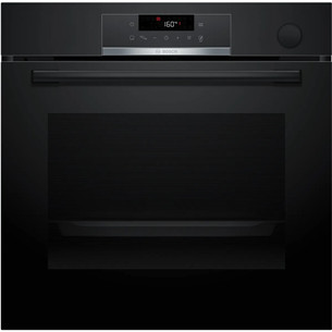 Bosch Series 4, steam function, 71 L, black - Built-in oven HRG532BB3