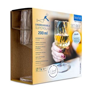 Koziol Superglas CLUB No.9, 200 ml, 2 tk - Veiniklaasid