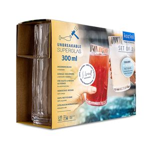 Koziol Club No. 8, Superglas, 300 ml, 2 tk - Joogiklaasid