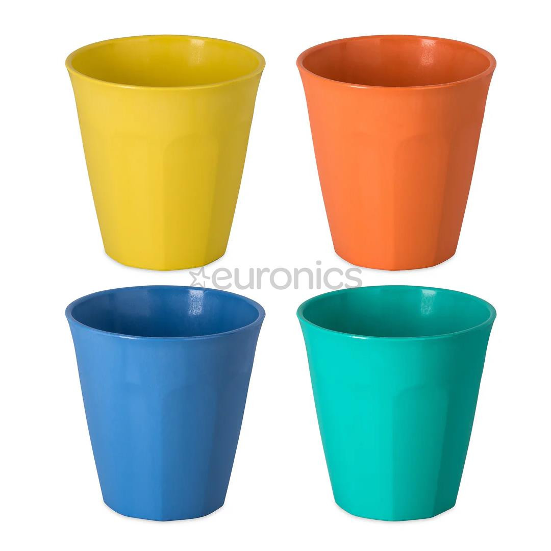 Koziol NORA M, 300 ml, 4 pcs, 4055271, strong blue/coral/green/yellow - Cups