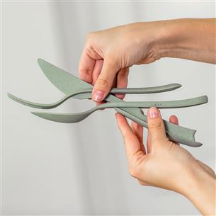Koziol, 3 tk, Klikk 4003703, roheline - Söögiriistade komplekt