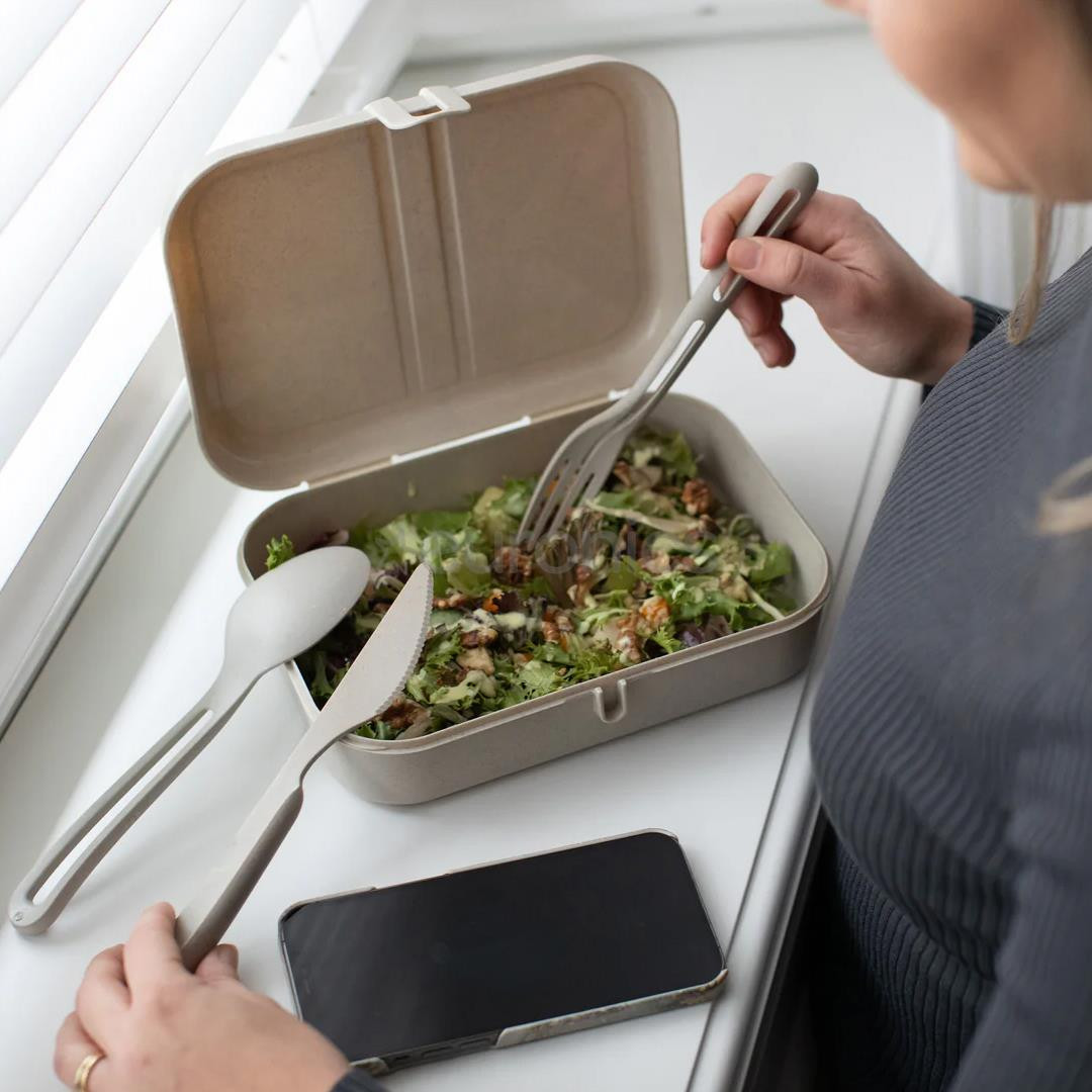 Koziol, 3 pcs, Klikk 4003700, бежевый - Набор столовых приборов