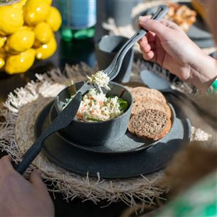 Koziol, 3 pcs, Klikk 4003701, натуральный пепельно-серый - Набор столовых приборов