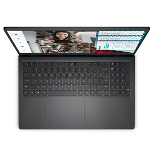 Dell Vostro 15 3530, 15,6'', WVA, 120 Hz, 8 GB, 256 GB, must - Sülearvuti