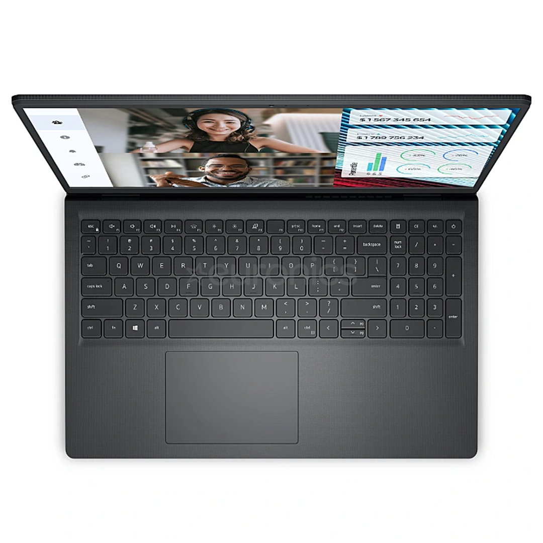 Dell Vostro 15 3530, 15,6'', WVA, 120 Hz, 8 GB, 256 GB, must - Sülearvuti