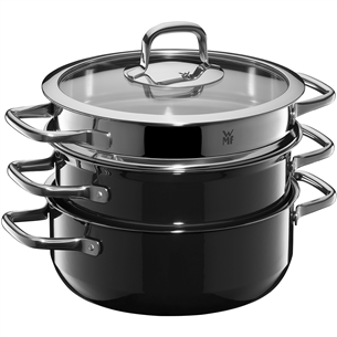 WMF Fusiontec Compact, 3 tk, must - Pottide komplekt 515615290