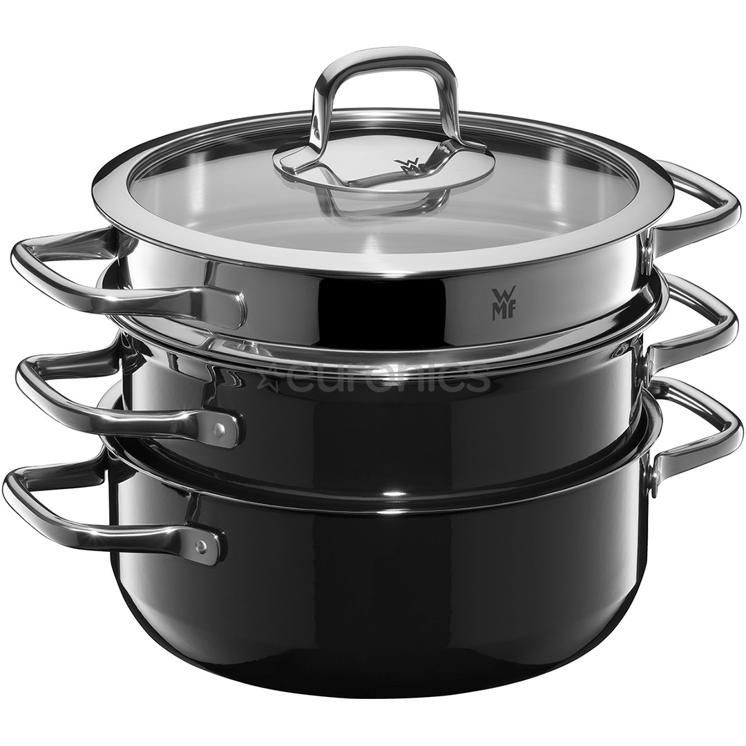 WMF Fusiontec Compact, 3 tk, must - Pottide komplekt